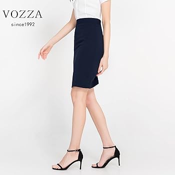 Amazon.co.jp: [VOZZA] タイトスカート レディース 事務 膝丈